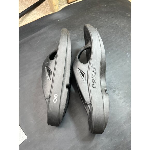 Oofos OOriginal Recovery Sandals Black EU39 M6 W8 Lightweight Arch Support - Picture 6 of 7